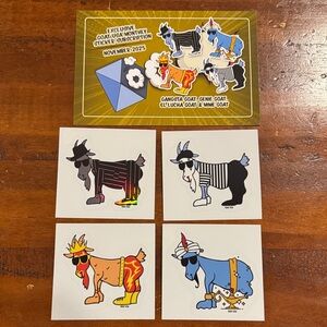 GOAT USA November 2025 Subscription Stickers